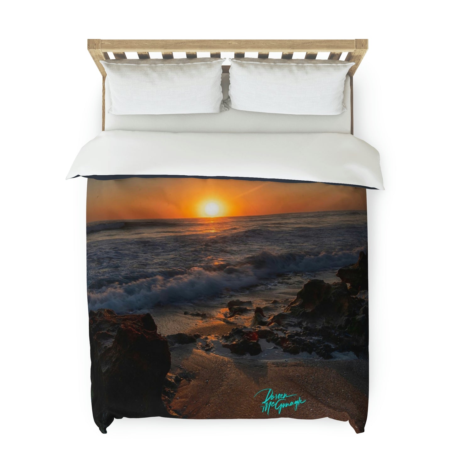 Sunrise in Stuart Duvet Cover