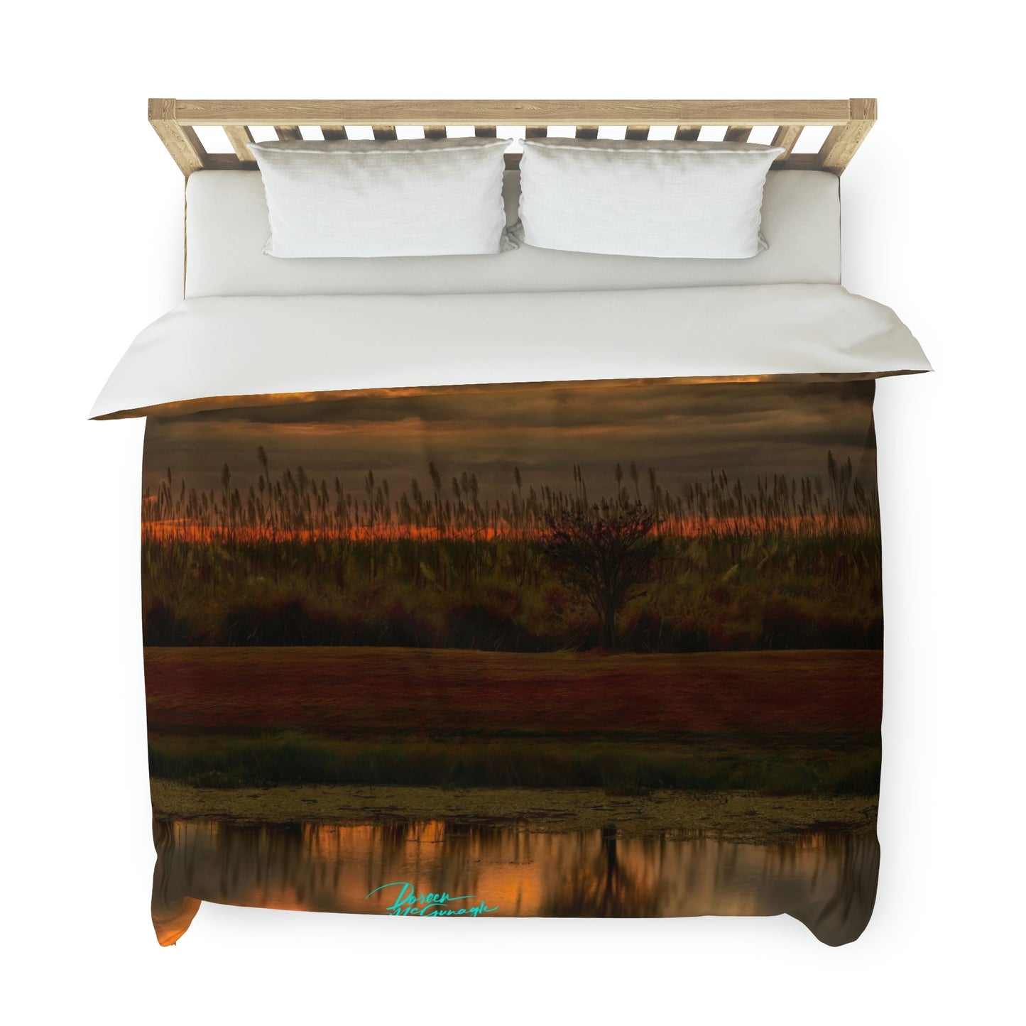 Sunset in Clewiston Duvet Cover