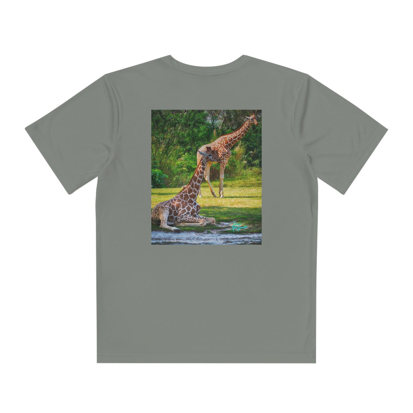 Youth T Shirts, Giraffe Pair 08, performance shirt