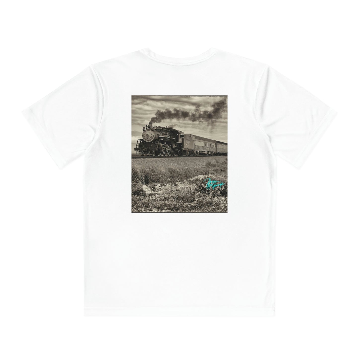 Youth T Shirts, Steam Engine 148 Train, performance shirt