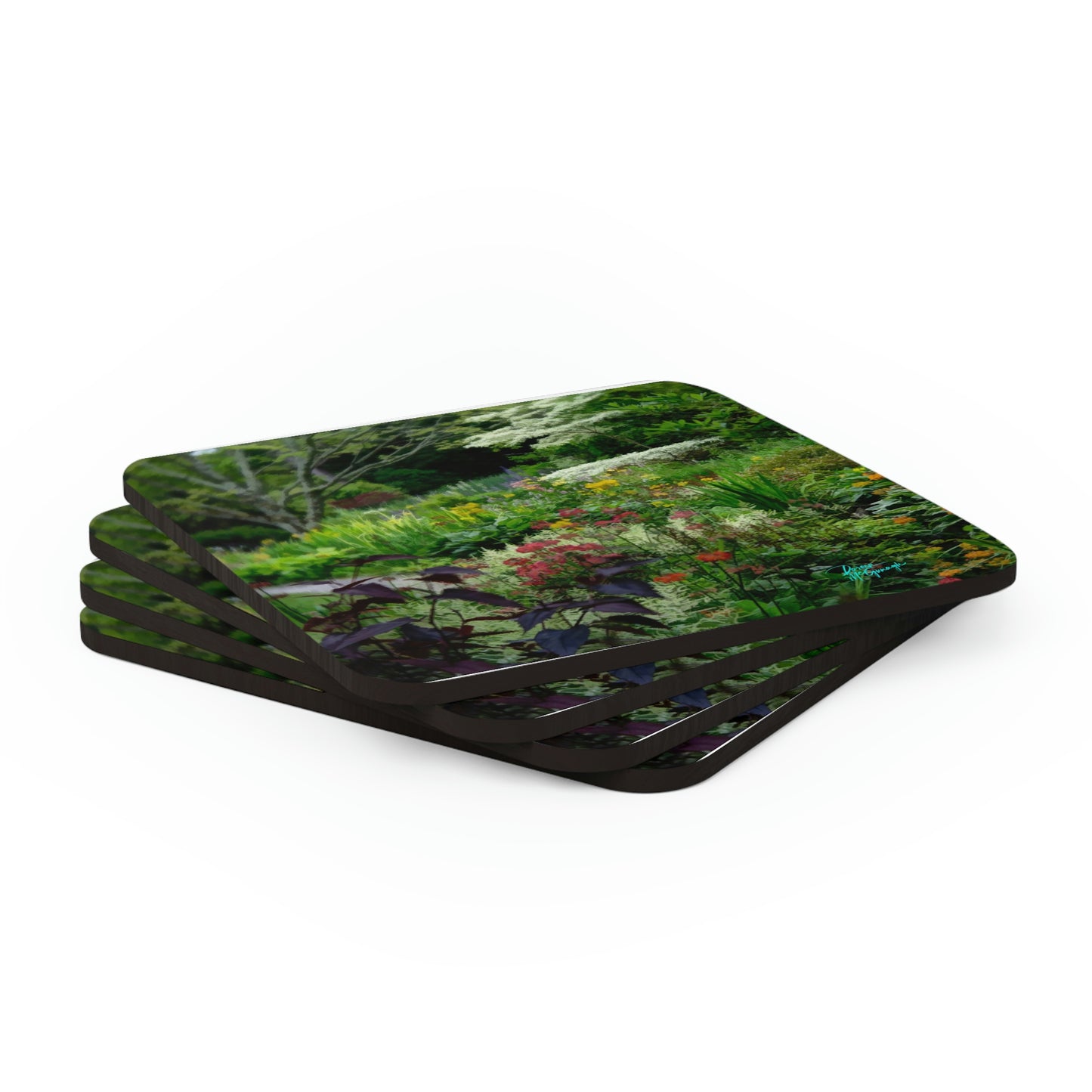 Ashford Garden Path 02 Cork Coaster Set