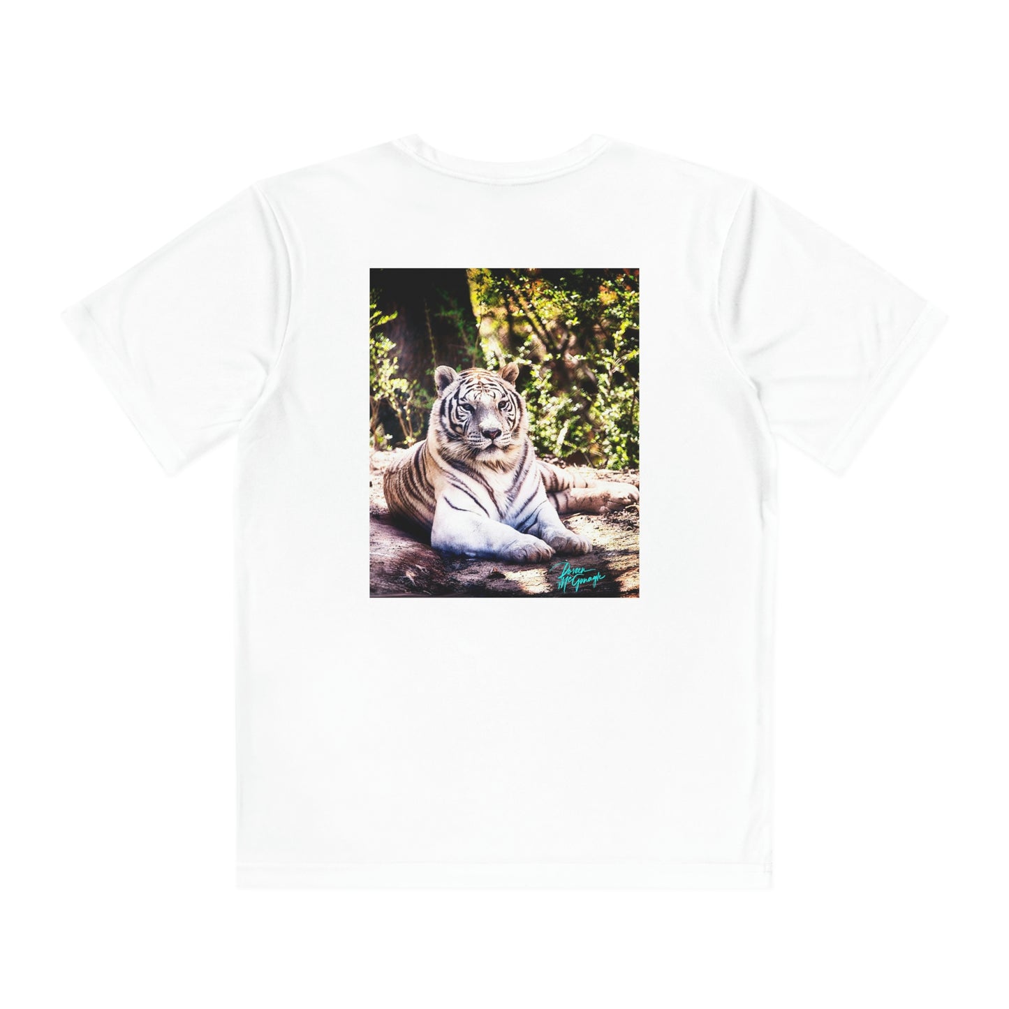 Youth T Shirts, White Tiger, performance shirt