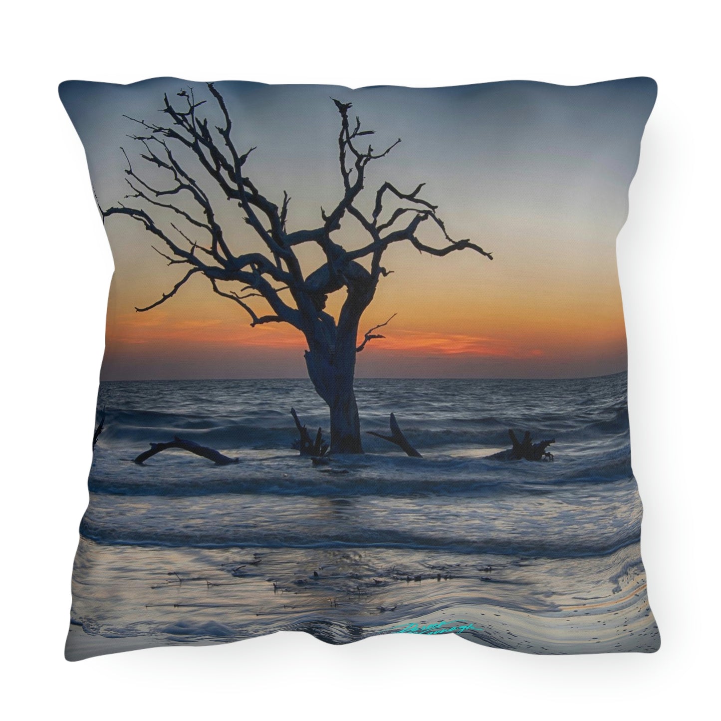 Artistic Accent Outdoor Pillow Sunrise on Jekyll Island