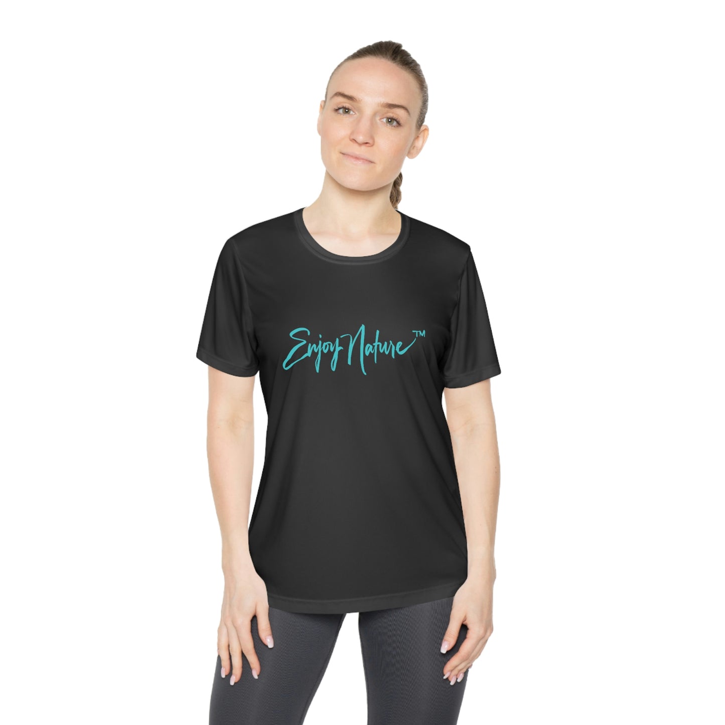 Womens Fitted Tee Shirts Killarney National Park Waterfall, Performance shirt