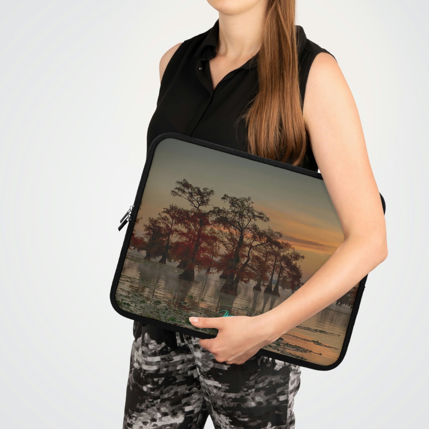 Sunrise on Caddo Lake Laptop Sleeve