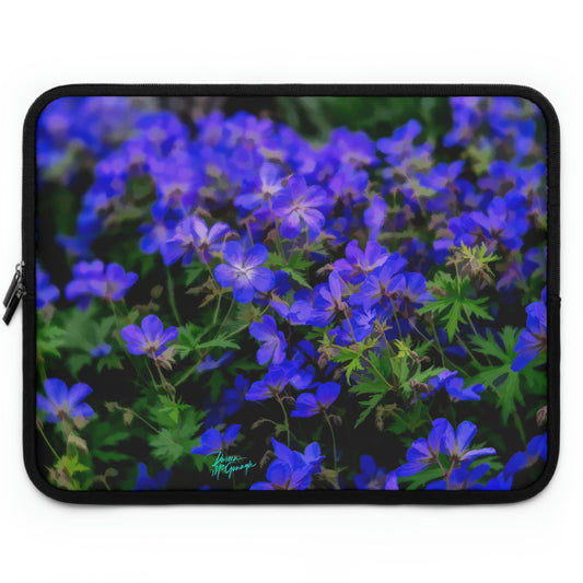 Blue Wildflowers Laptop Sleeve