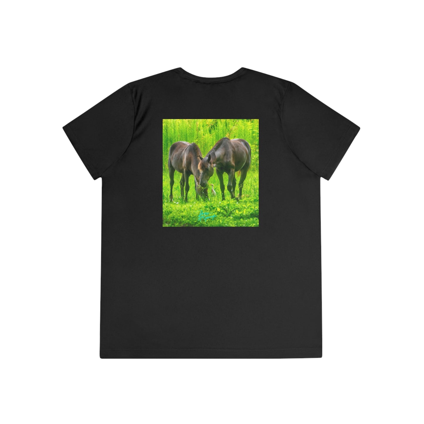 Womens Fitted Tee Shirts Wild Horses 02, Performance shirt