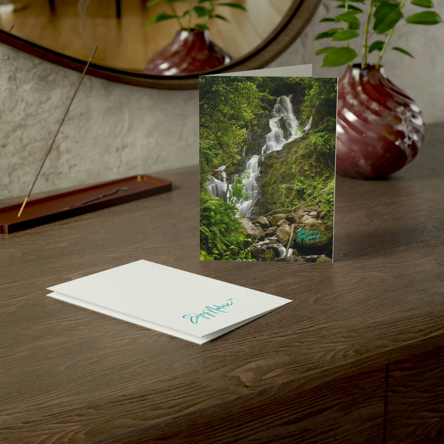 Photo note cards Killarney National Park Waterfall, boxed note cards, 10 pc