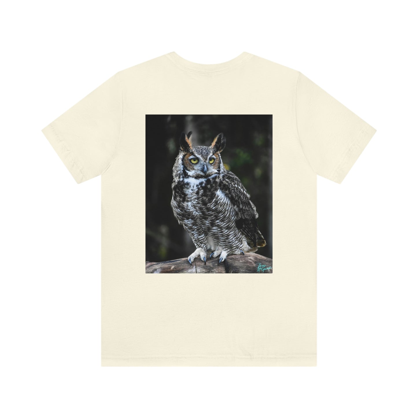 Unisex T shirt Great Horned Owl, inspired by nature