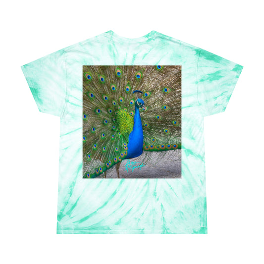 Unisex Tie Dye T shirt Peacock Bird 17, inspired by nature