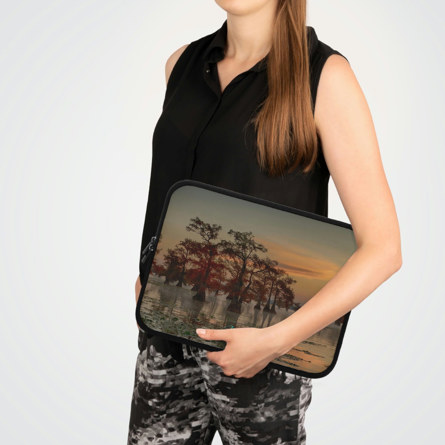 Sunrise on Caddo Lake Laptop Sleeve