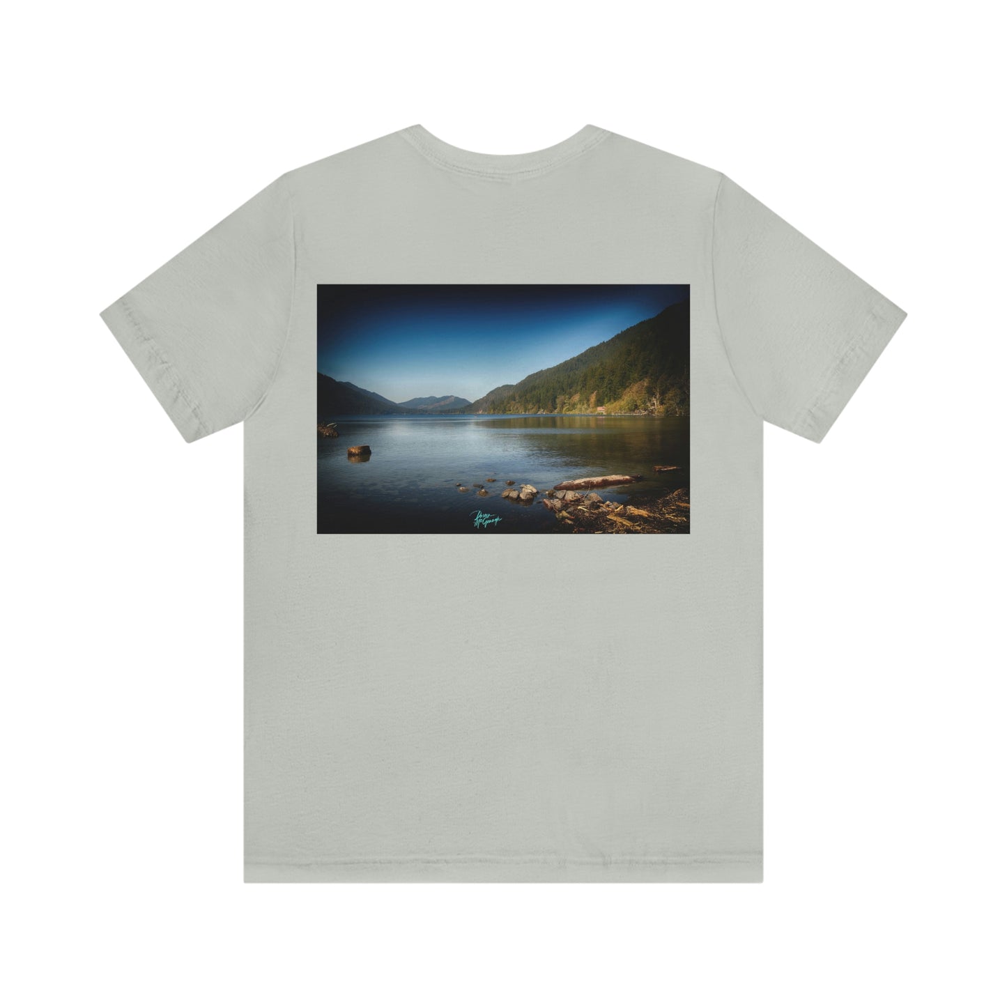 Unisex T shirt Cresent Lake, inspired by nature