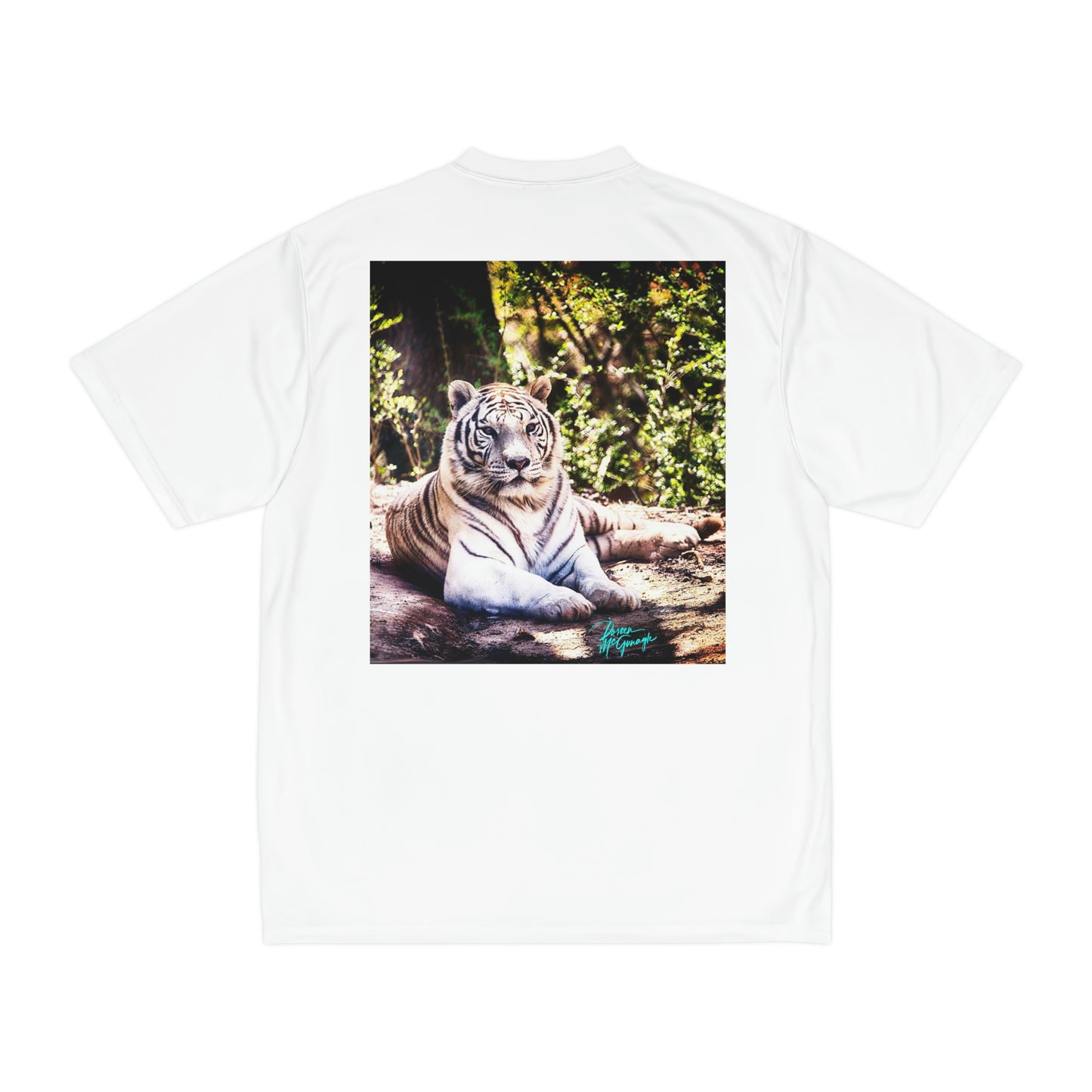 Mens t shirts White Tiger, performance shirt