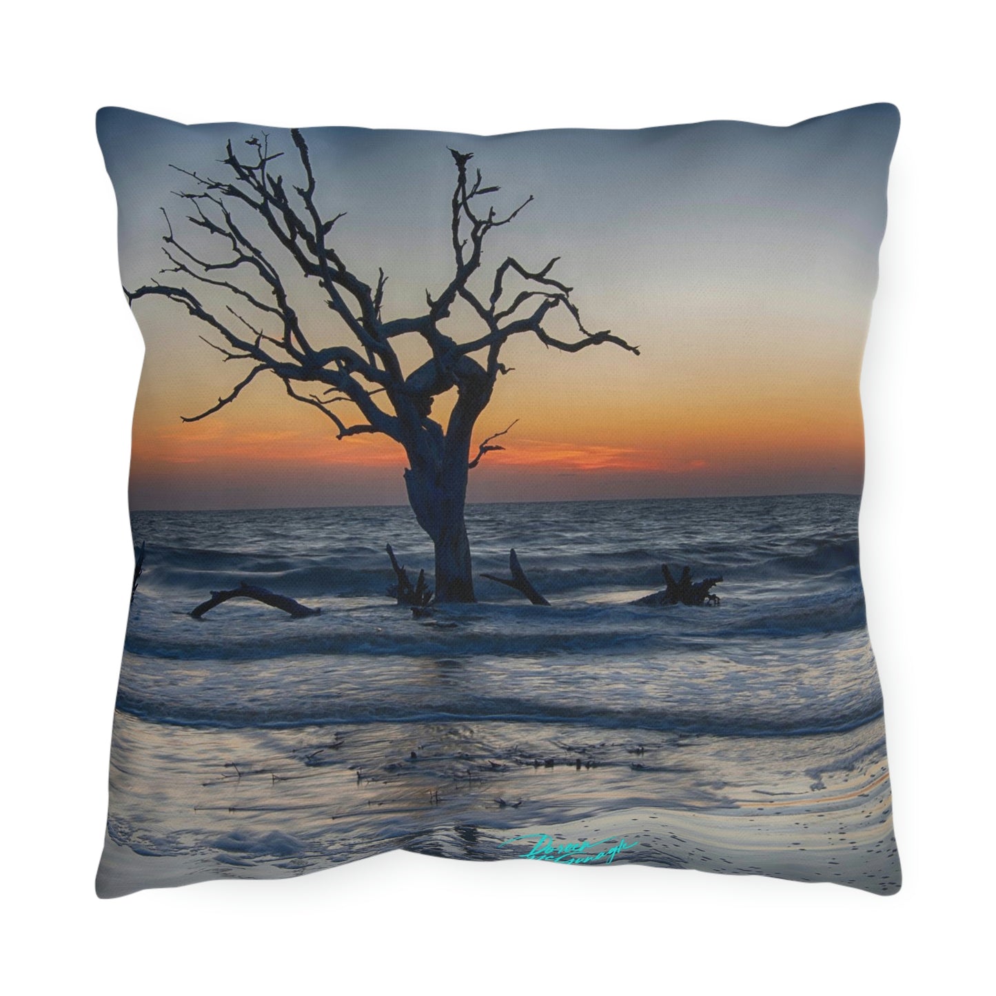 Artistic Accent Outdoor Pillow Sunrise on Jekyll Island