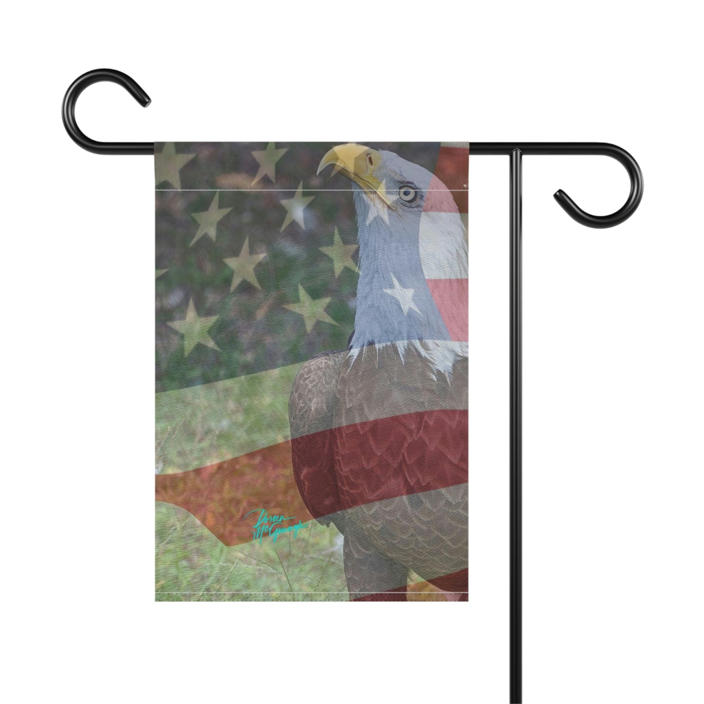 Outdoor banner flags Patriotic Bald Eagle with American Flag special edition