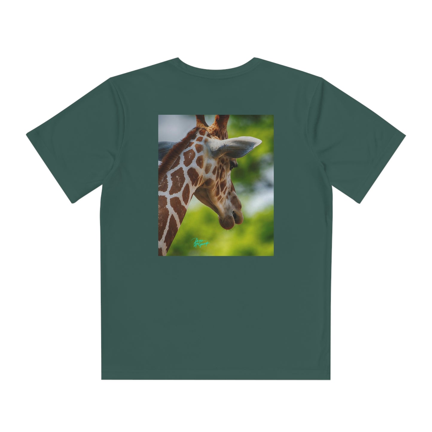 Youth T Shirts, Giraffe Portrait 09, performance shirt