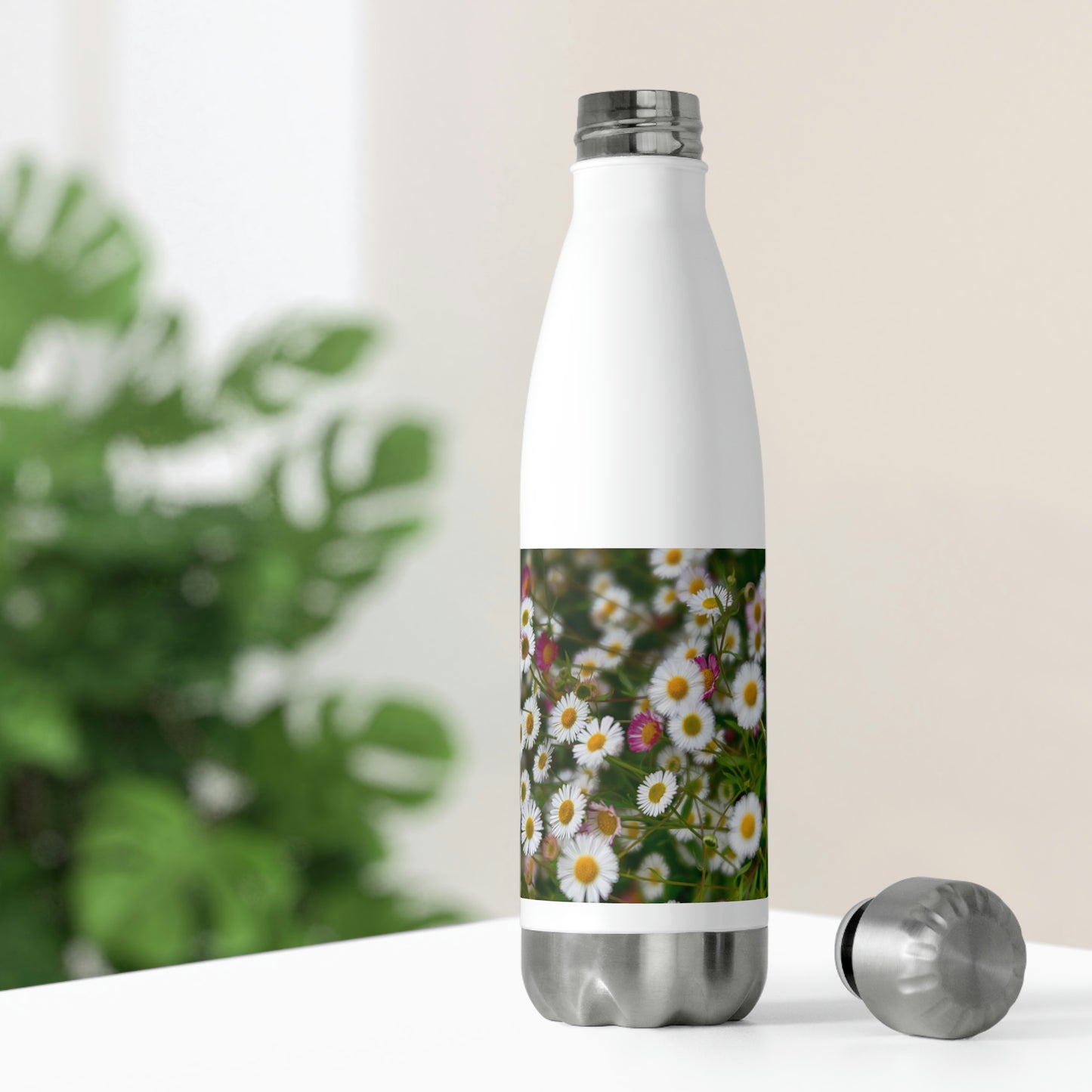 Eco friendly water bottle Wild Daisies,20oz insulated water bottle