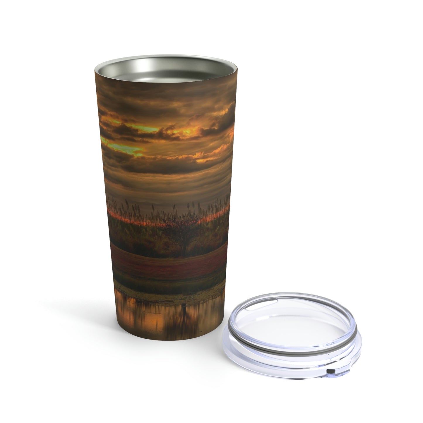 Eco friendly, Sunset in Clewiston, adventure quencher travel tumbler 20 oz, insulated