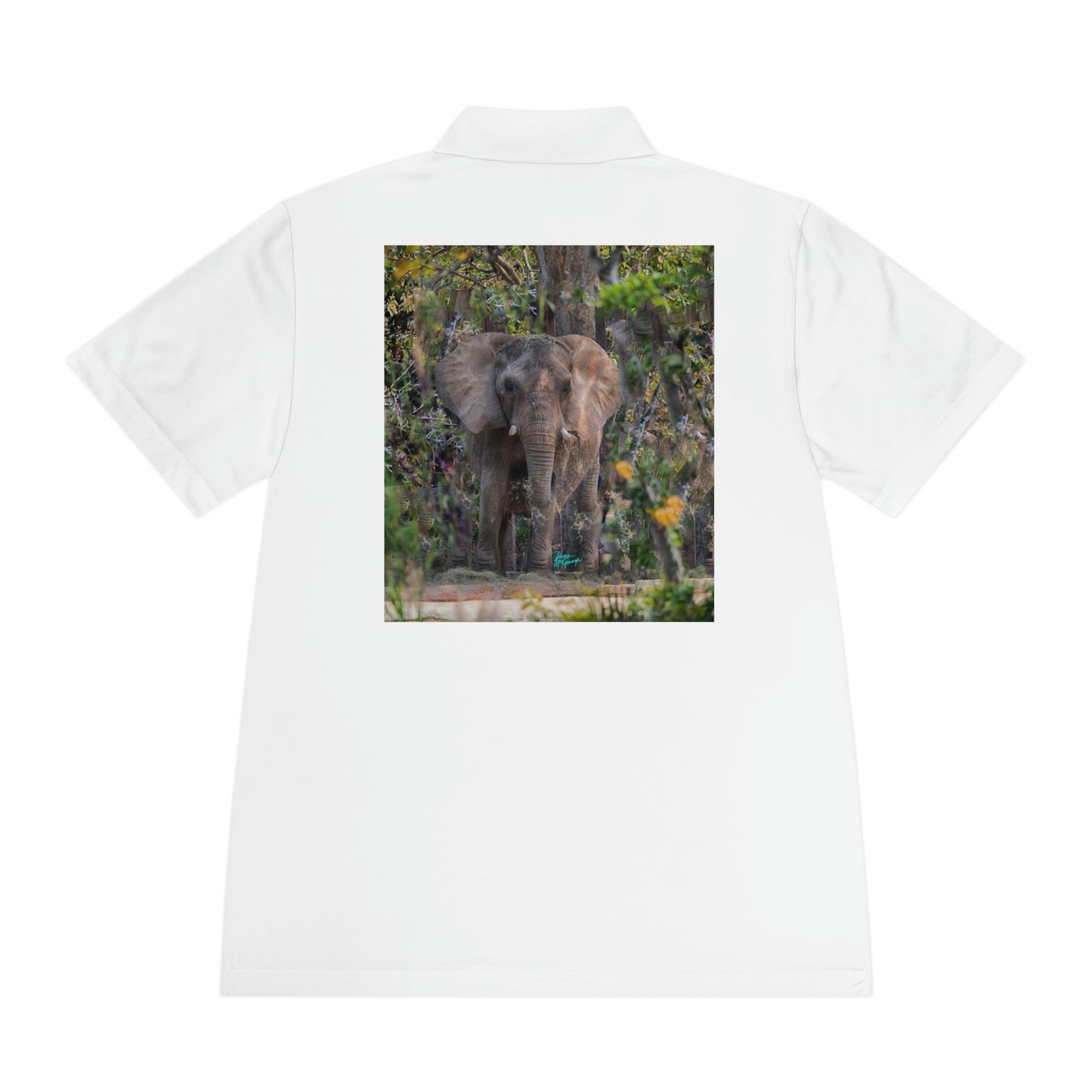 Mens polo t shirts Elephant, performance shirt, plus sizes