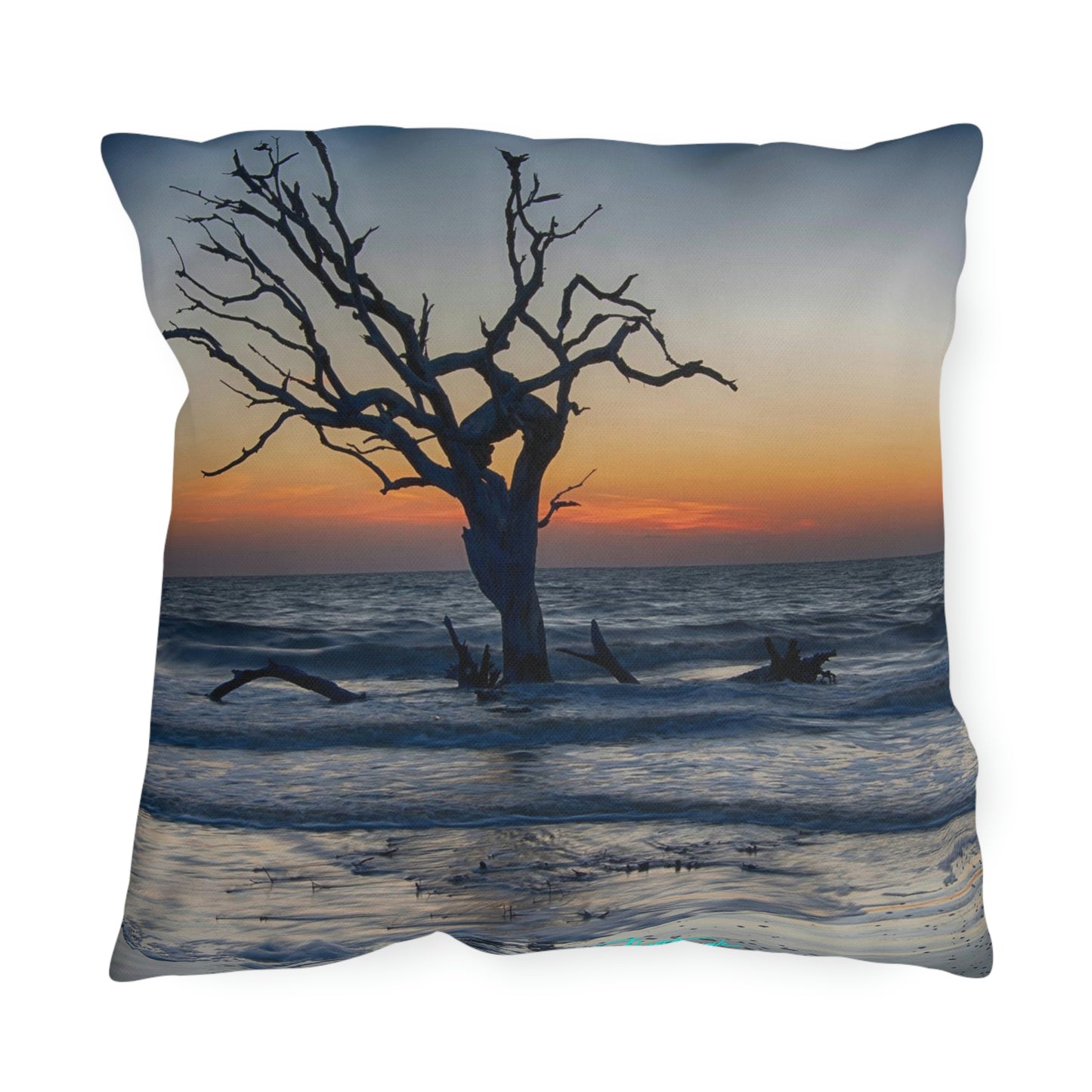 Artistic Accent Outdoor Pillow Sunrise on Jekyll Island