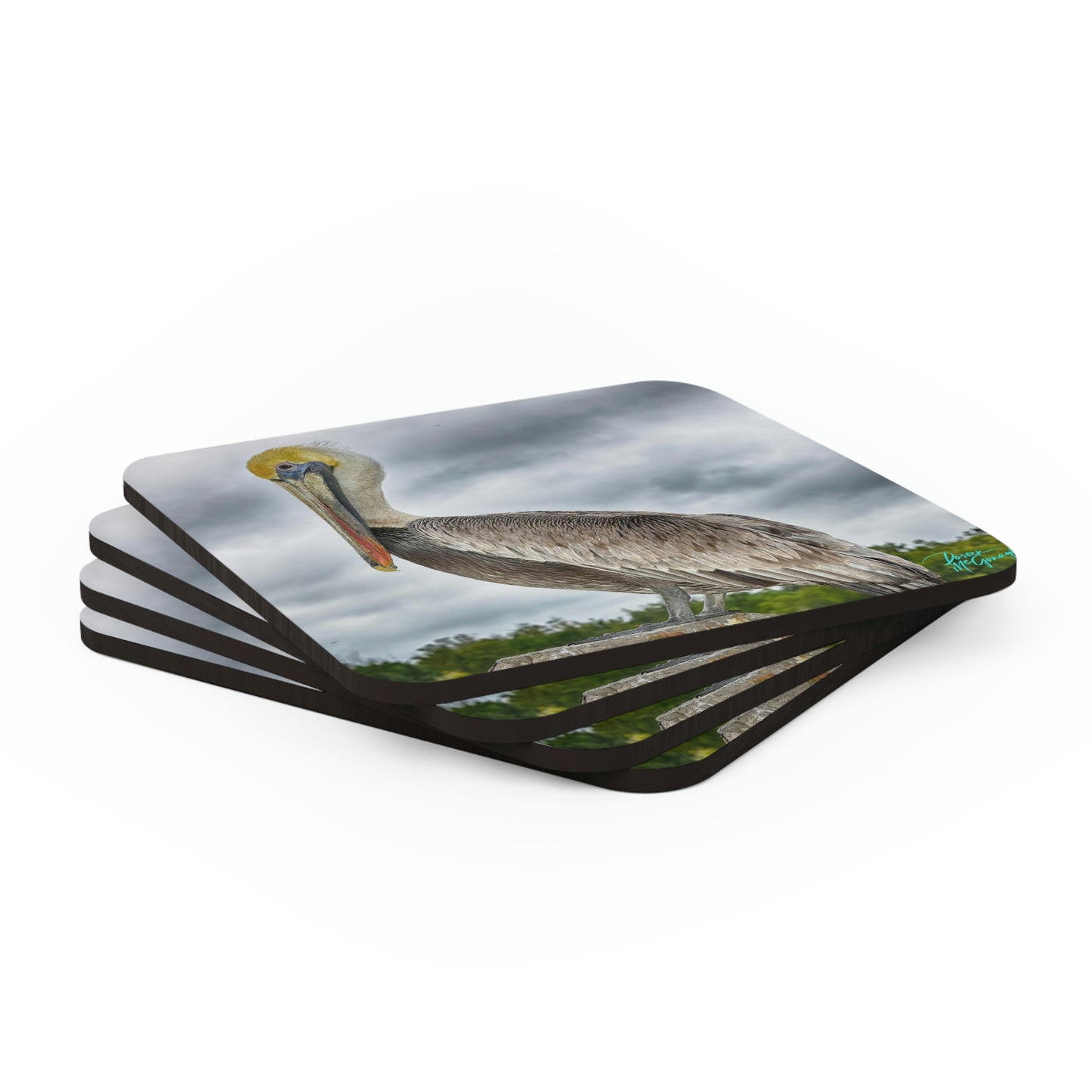 Pelican Corkwood Coaster Set