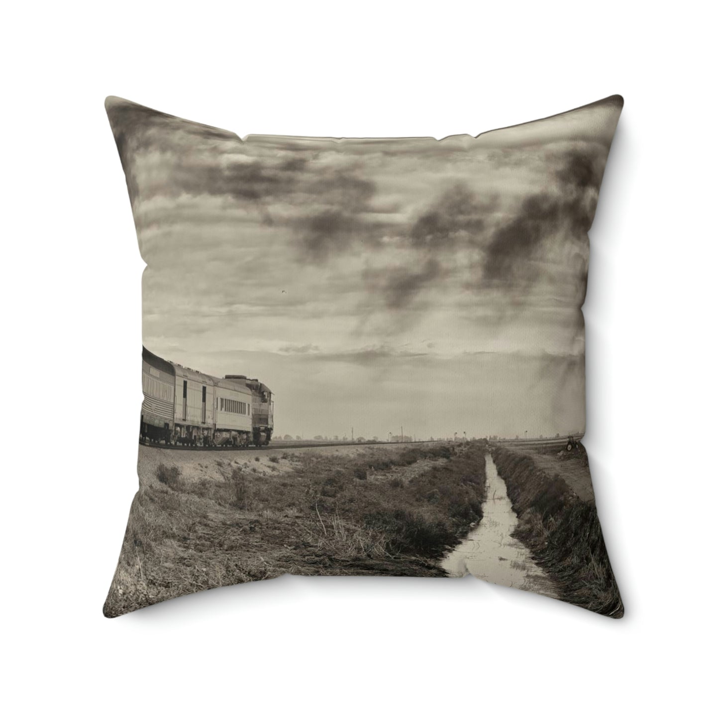 Sugar Express Train Vintage Steam Engine 148 Artistic Accents Pillow