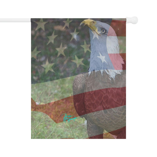 Outdoor banner flags Patriotic Bald Eagle with American Flag special edition