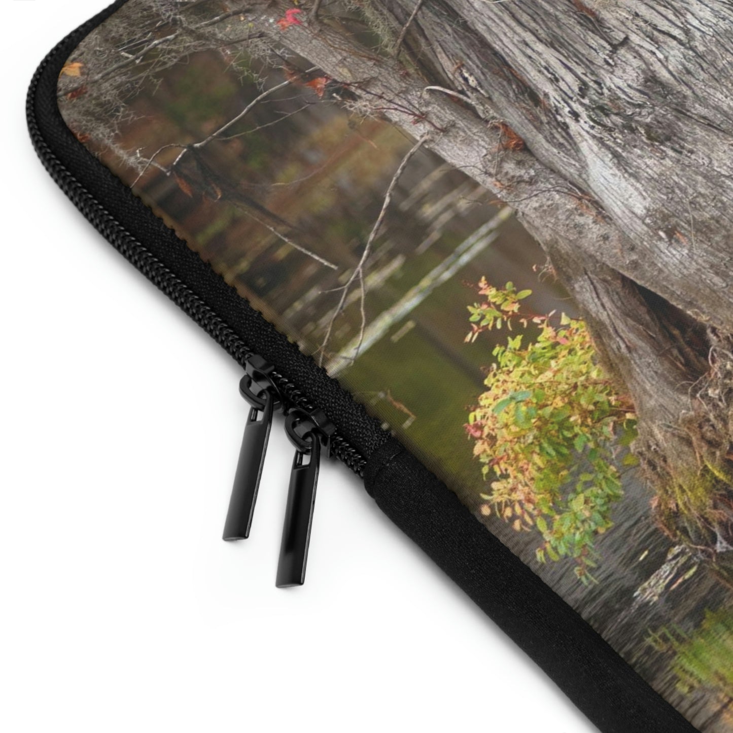 Caddo Lake Cypress Tree with flowers Laptop Sleeve