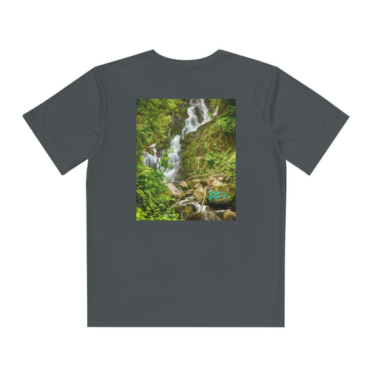 Youth T Shirts, Waterfall, performance shirt