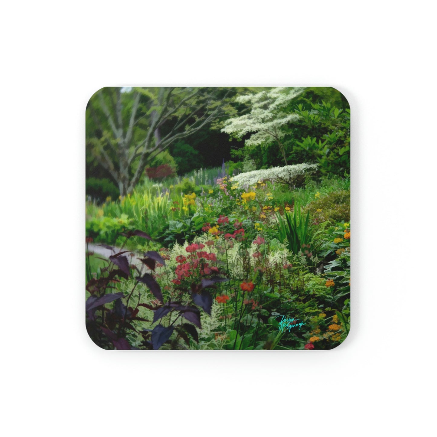 Ashford Garden Path 02 Cork Coaster Set