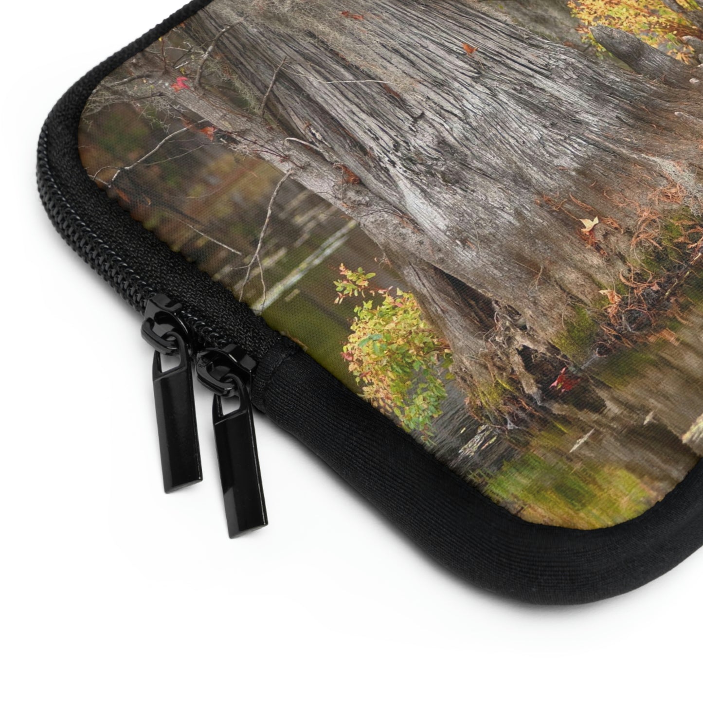 Caddo Lake Cypress Tree with flowers Laptop Sleeve