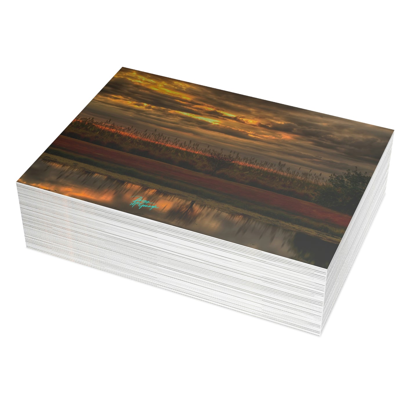 Photo note cards Sunset in Clewiston, boxed note cards, 10 pc