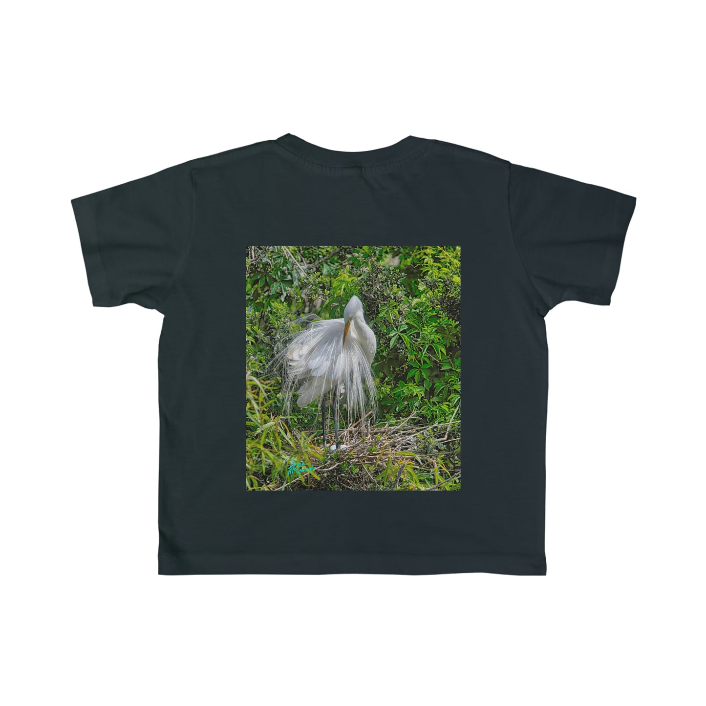 Toddler T shirts  Great White Heron,  t shirts for kids, inspired by nature