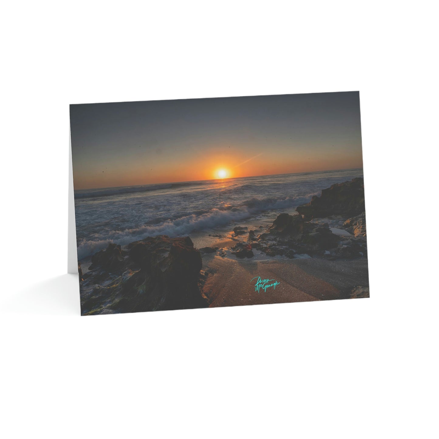 Photo note cards Sunrise on Stuart Beach, boxed note cards, 10 pc