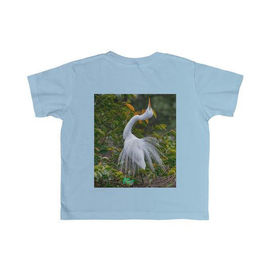 Infant Great White Heron Breeding Plumage Tee, t shirts for kids, inspired by nature