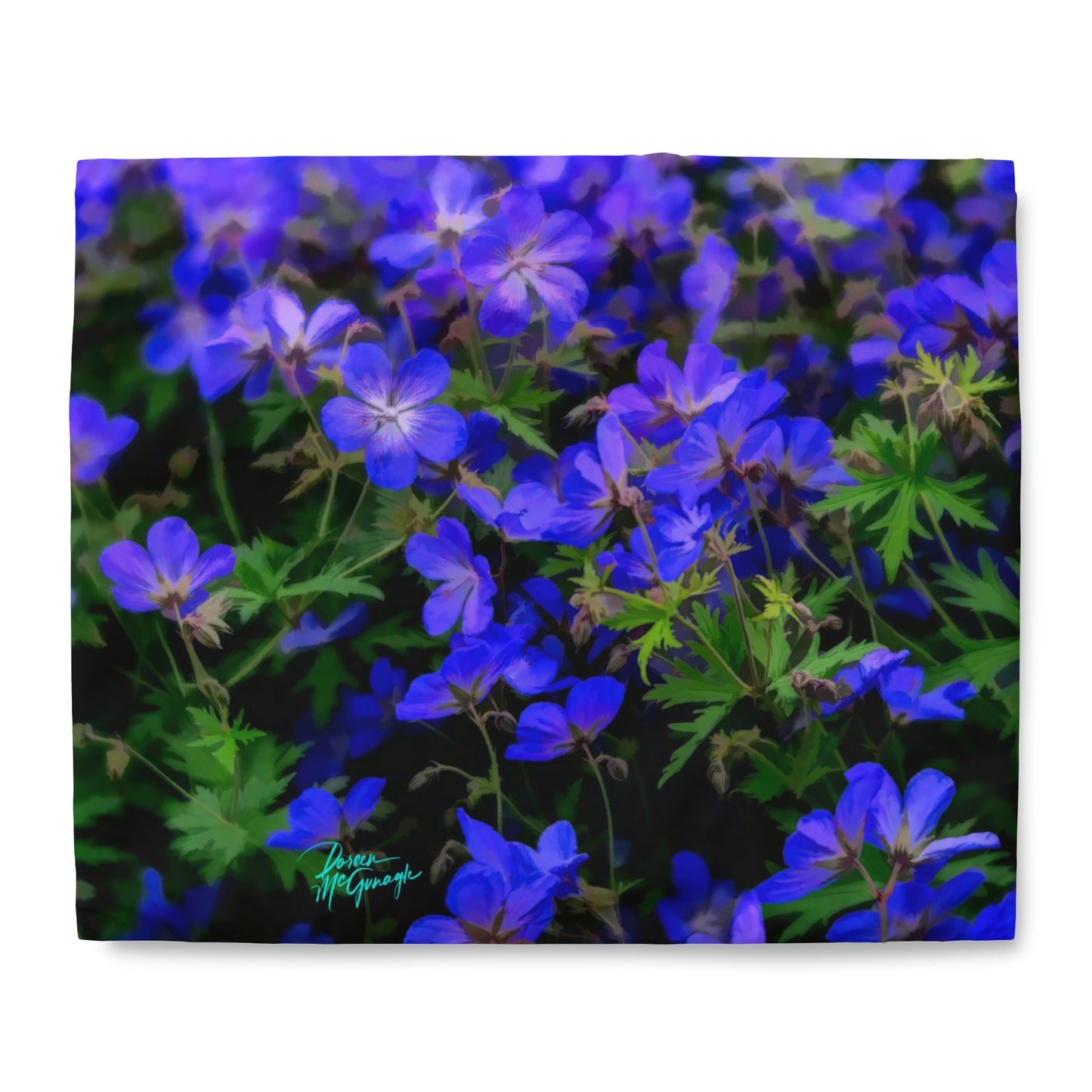 Blue Wild Flowers Duvet Covers