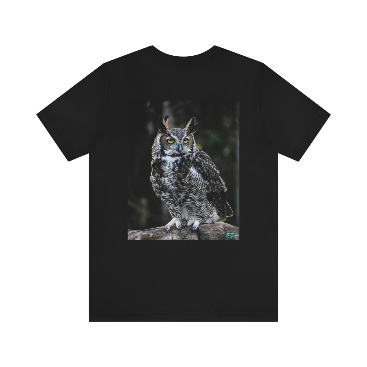 Unisex T shirt Great Horned Owl, inspired by nature