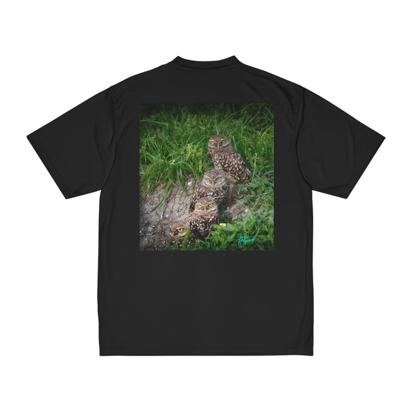 Mens t shirts Burrowing Owl Family, performance shirt