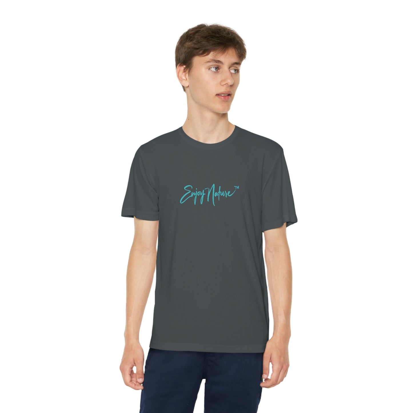 Youth T Shirts, Great Blue Heron in Flight, performance shirt