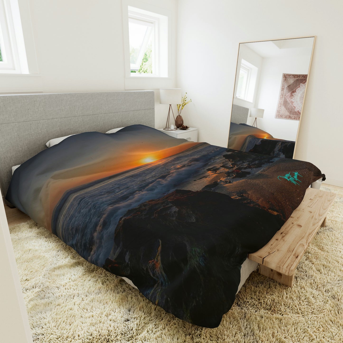 Sunrise in Stuart Duvet Cover