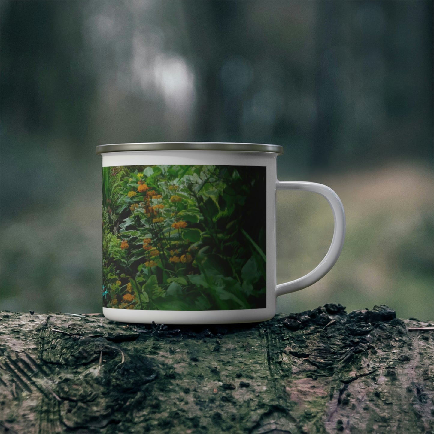 Enamel Camping Mug, Ashford Garden Path 02