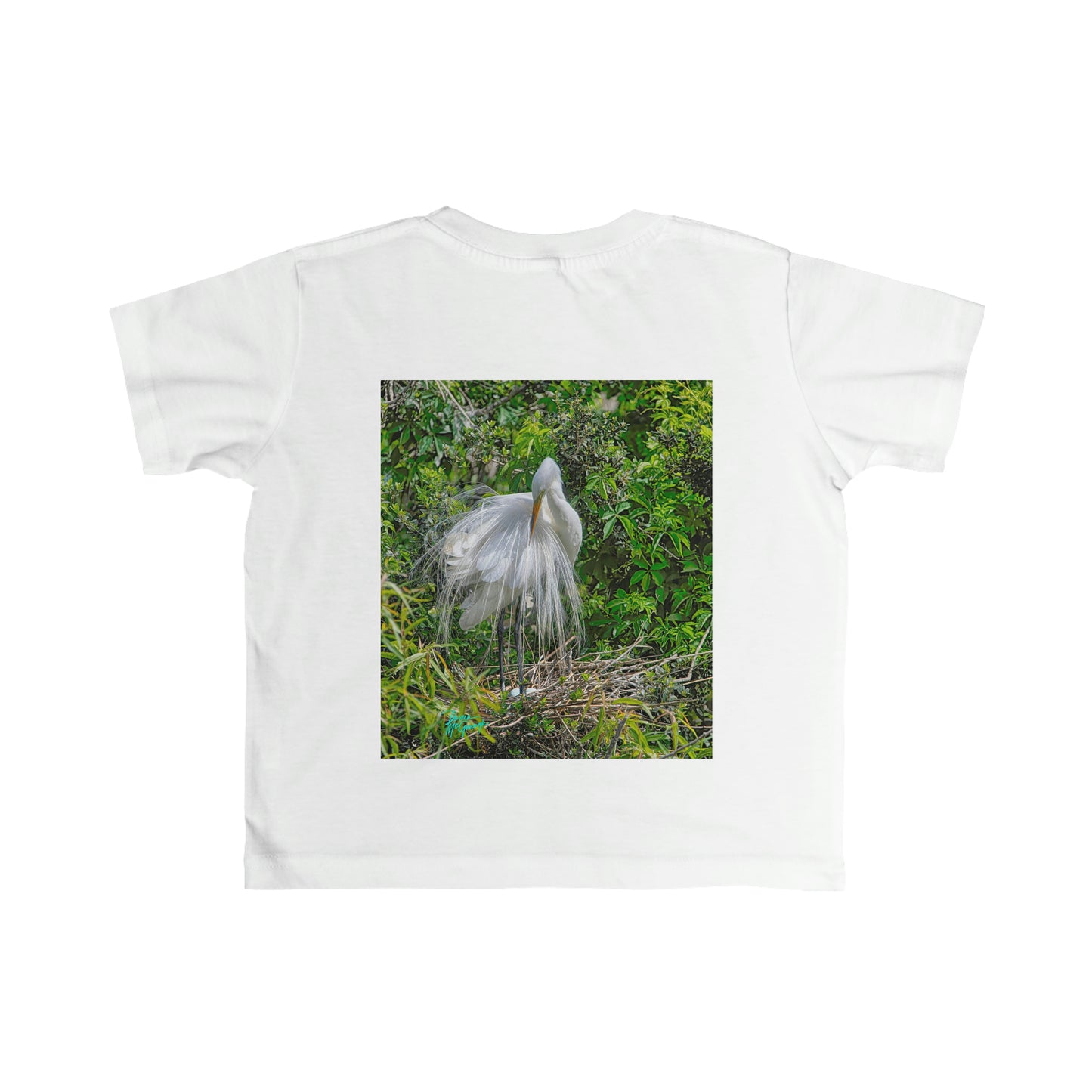 Toddler T shirts  Great White Heron,  t shirts for kids, inspired by nature