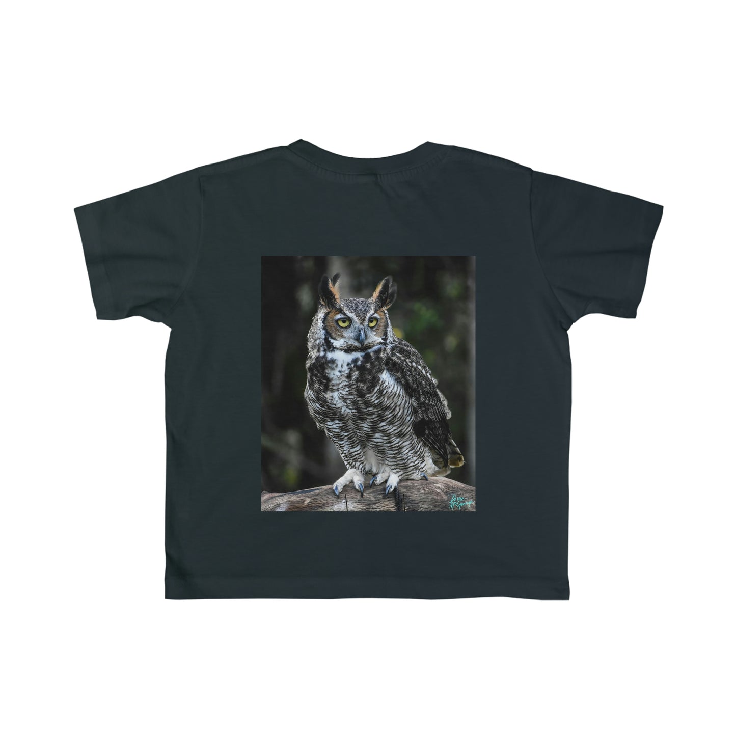 Toddler T shirts Great Horned Owl, t shirts for kids, inspired by nature