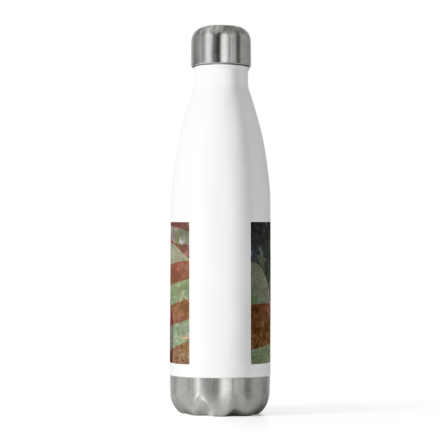 Eco friendly water bottle Patriotic Bald Eagle with American Flag 14, 20oz insulated water bottle