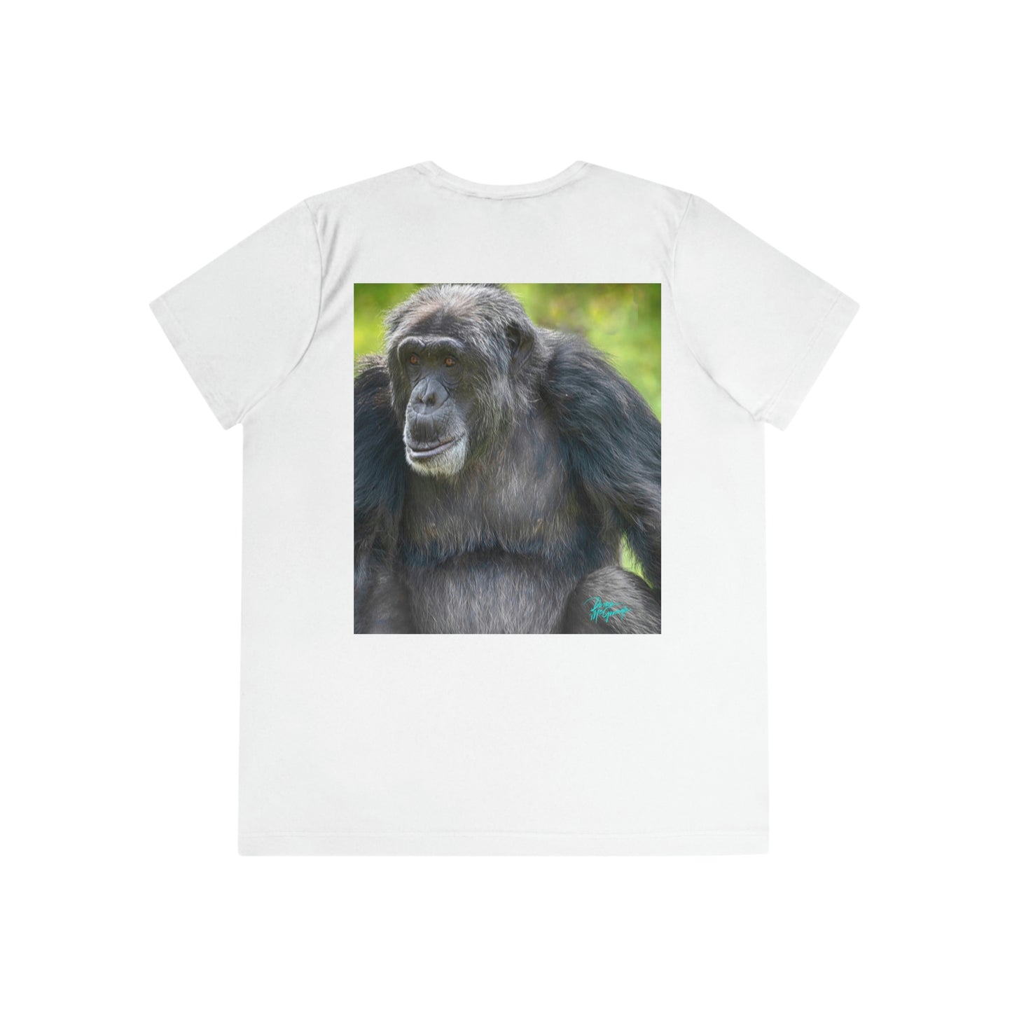 Womens Fitted Tee Shirts Chimpanzee 07, Performance shirt