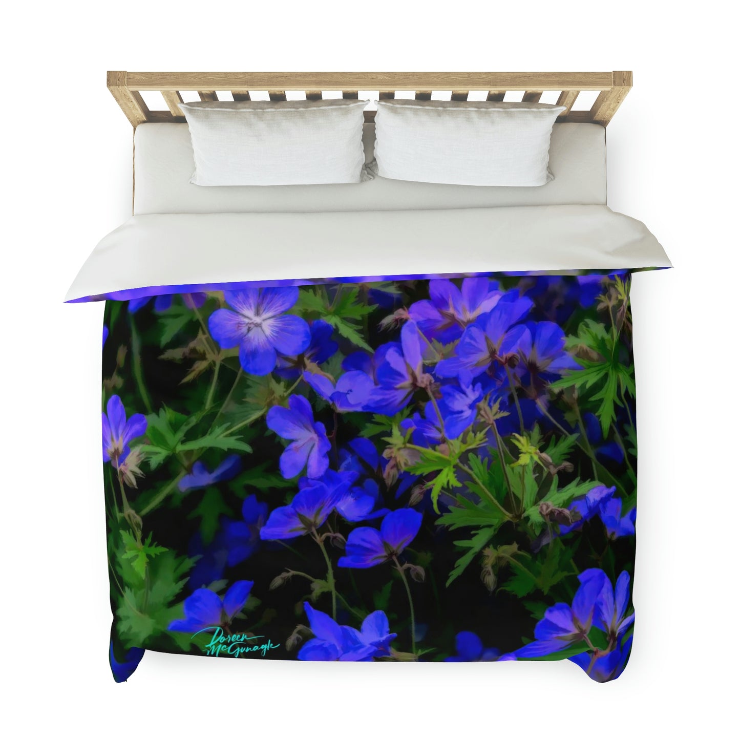 Blue Wild Flowers Duvet Covers