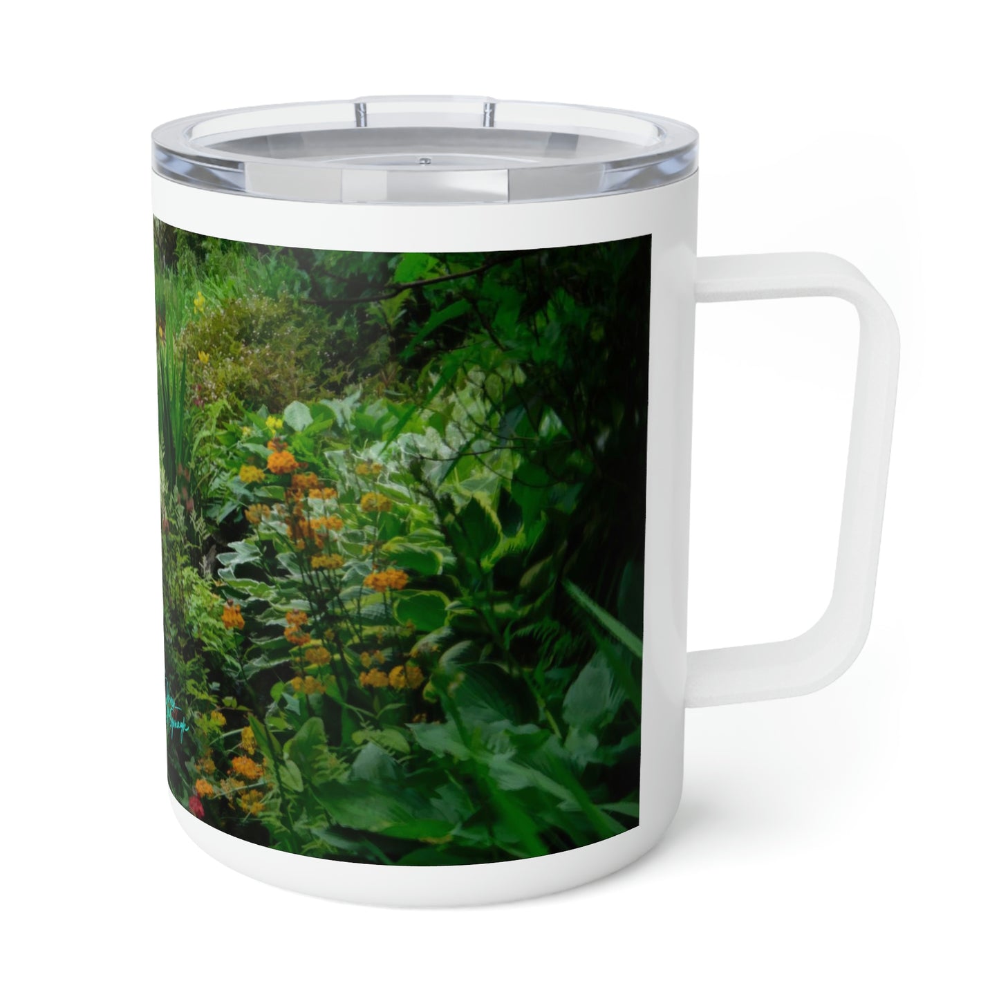 Eco friendly, Ashford Garden Path 02, 10 oz Insulated travel Mug