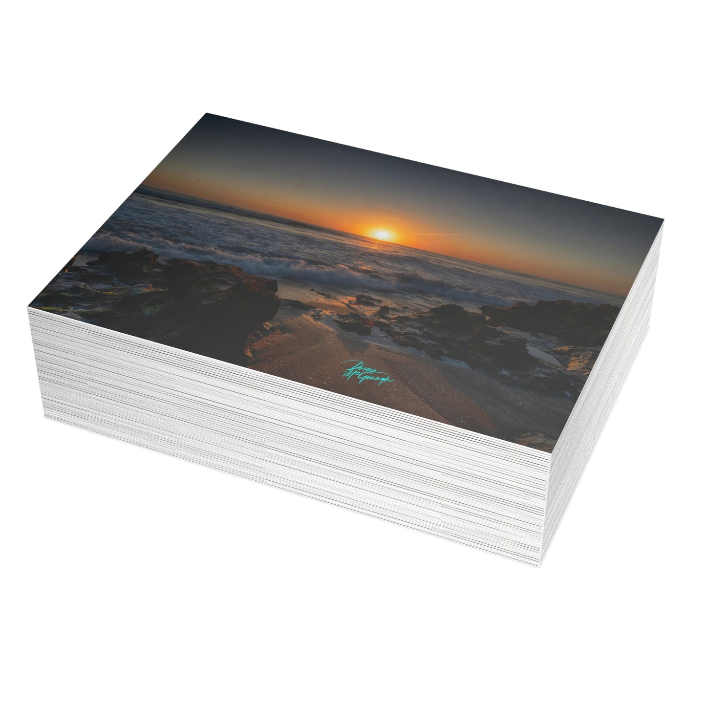 Photo note cards Sunrise on Stuart Beach, boxed note cards, 10 pc