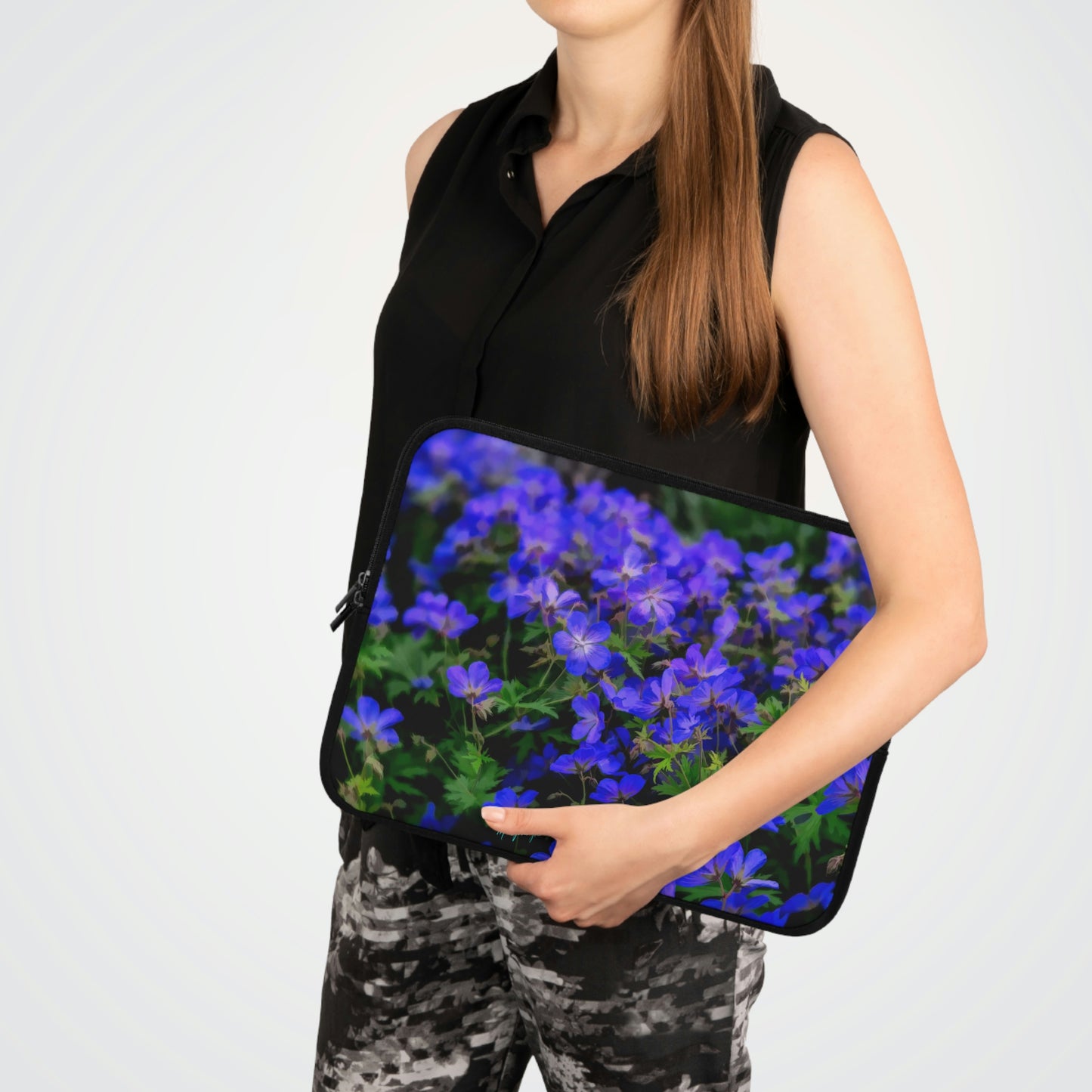 Blue Wildflowers Laptop Sleeve