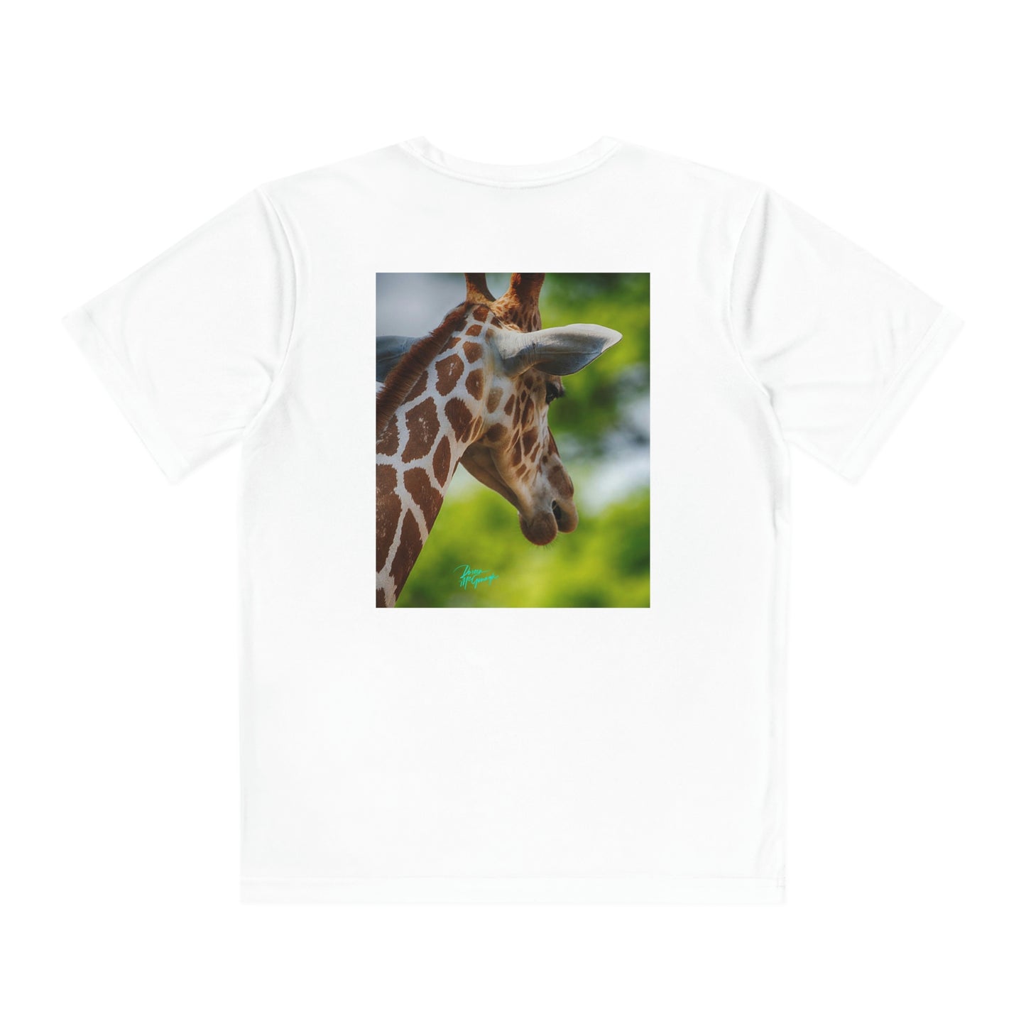 Youth T Shirts, Giraffe Portrait 09, performance shirt